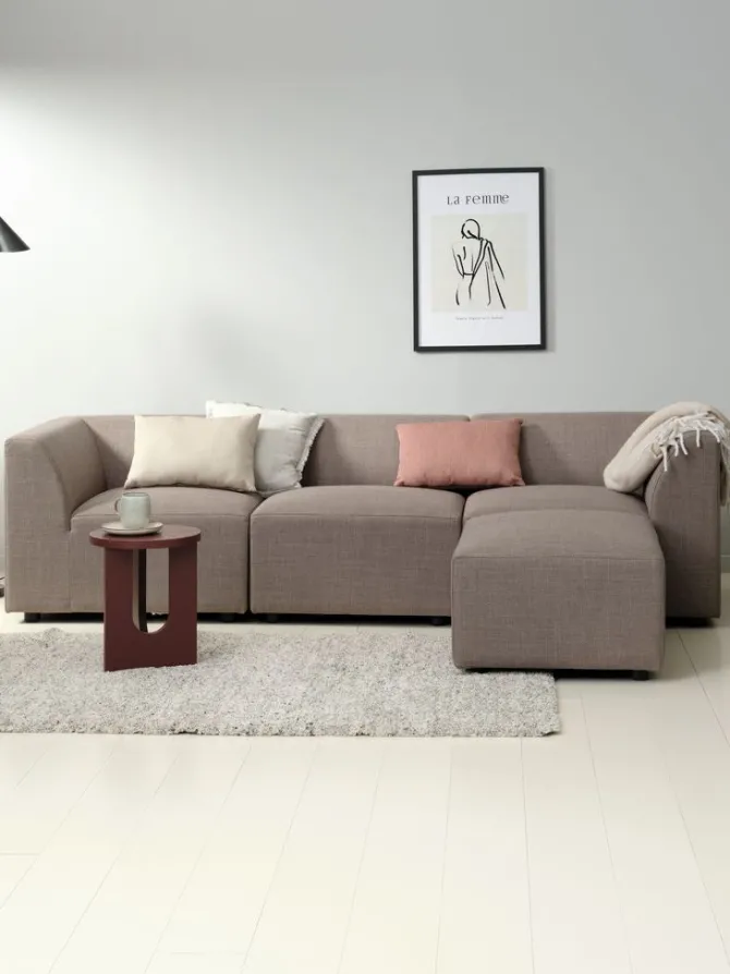 Sofa TERNDRUP chaiselong grå