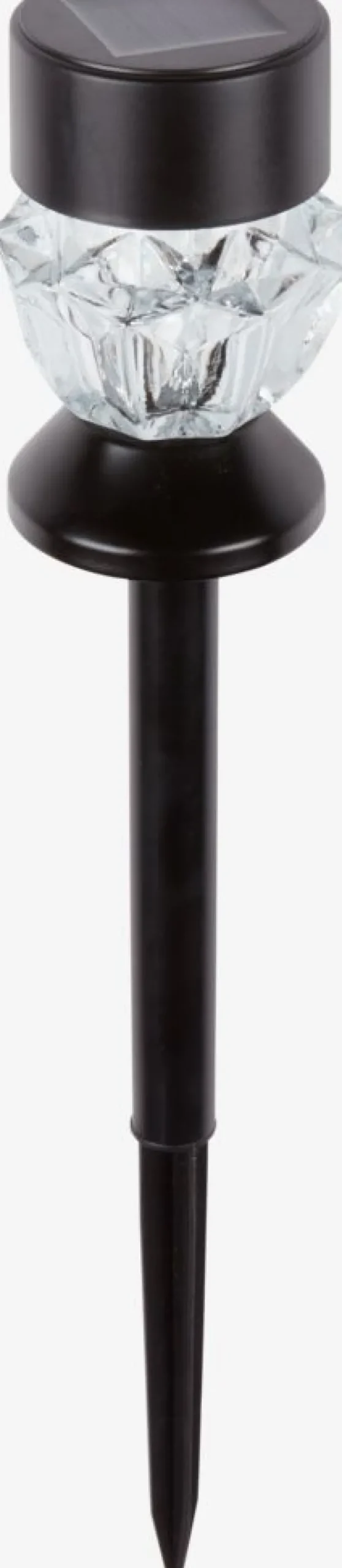 Solcellelampe SPLITTERNE Ø7xH35cm sort