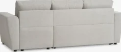 Sovesofa chaiselong VEJLBY lyst sandfarvet stof