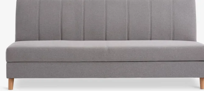 Sovesofa ILDVED beige stof/egefarve