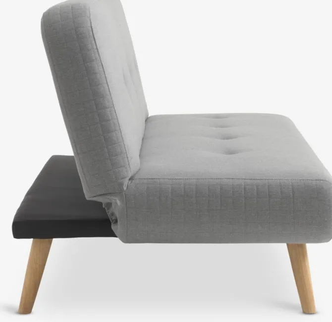 Sovesofa JUVRE lysegråt stof/natur