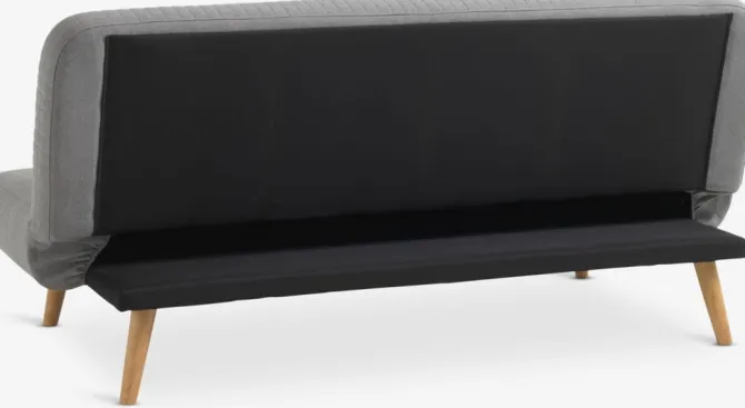 Sovesofa JUVRE lysegråt stof/natur
