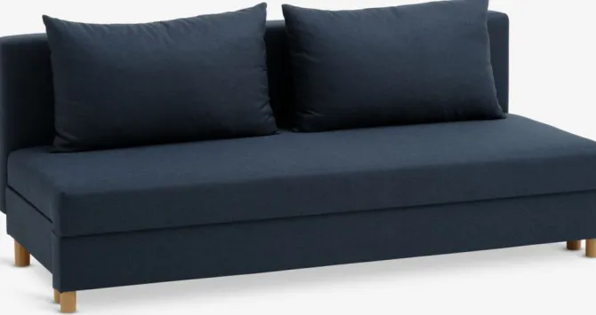 Sovesofa NORSMINDE blåt stof