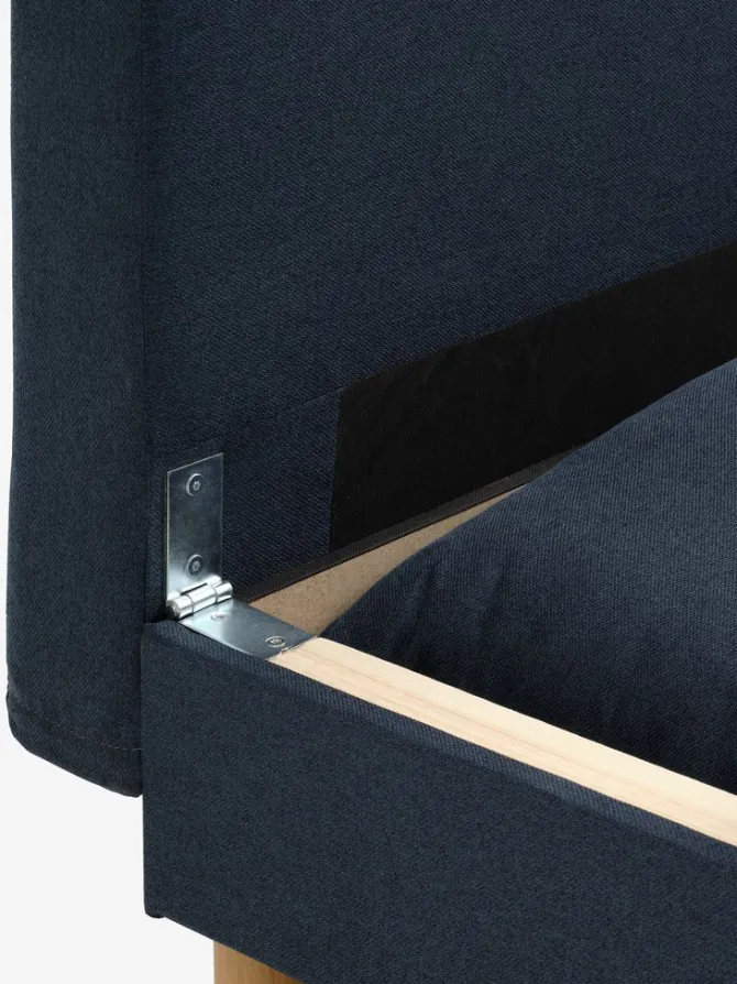 Sovesofa NORSMINDE blåt stof