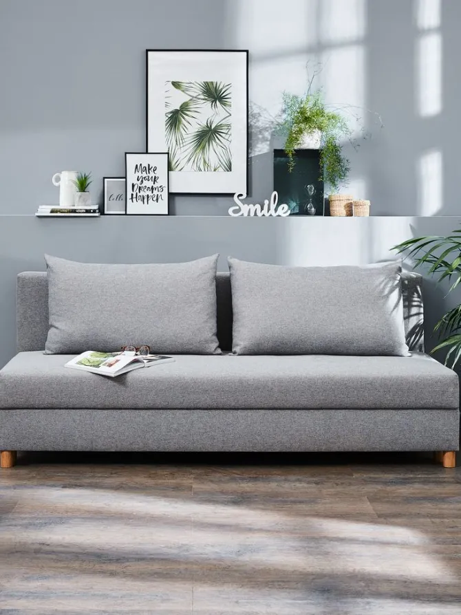Sovesofa NORSMINDE lysegrå