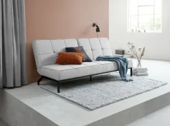 Sovesofa OREVAD lysegråt stof