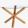 Spisebord AGERBY Ø119 glas/eg