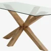 Spisebord AGERBY 90x190 glas/eg
