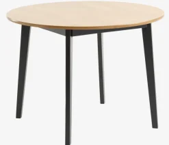 Spisebord JEGIND Ø105 eg/sort