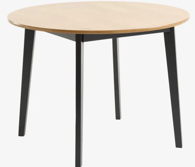 Spisebord JEGIND Ø105 eg/sort
