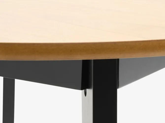 Spisebord JEGIND Ø105 eg/sort