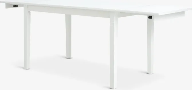 Spisebord KIRKEBY 80x130/220 hvid