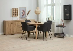 Spisebord MARSTRAND Ø110/110x200 eg