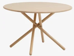 Spisebord SKIBET Ø120 lys eg