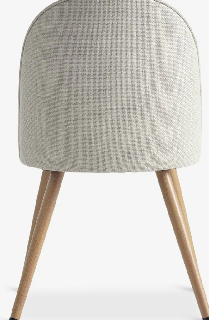 Spisebordsstol THORUP beige stof/egefarve