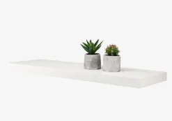 Svævehylde ABILD 80x24 hvid