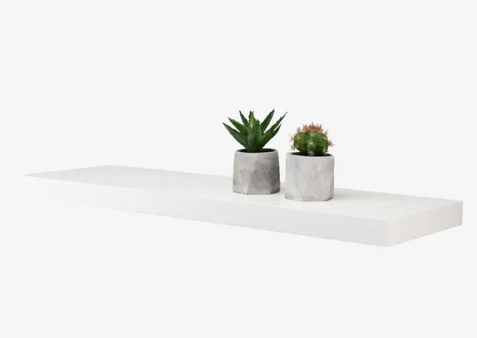 Svævehylde ABILD 80x24 hvid