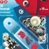 Syfri trykknapper 15 mm 10 stk/pk