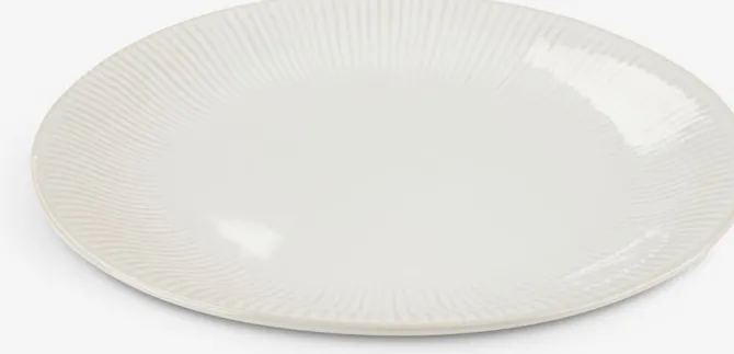 Tallerken STEFFEN Ø27cm lertøj hvid