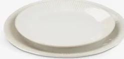 Tallerken STEFFEN Ø27cm lertøj hvid