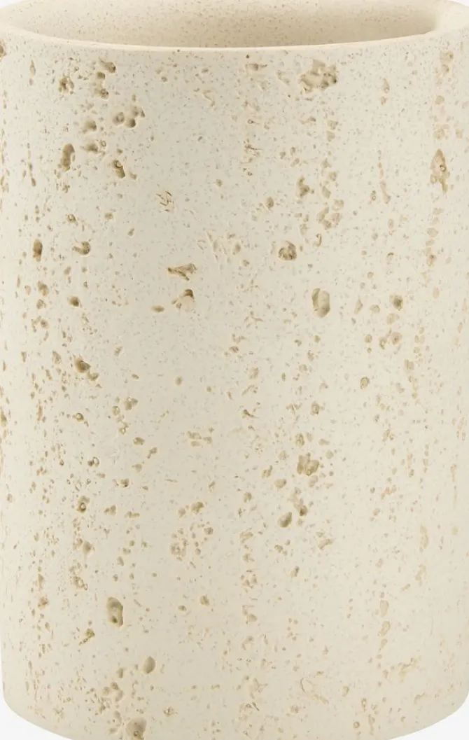 Tandbørsteholder TORUP beige sten