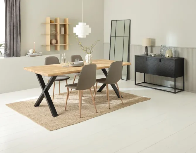 Tillægsplade ROSKILDE/ROSLEV 95x50 eg natur