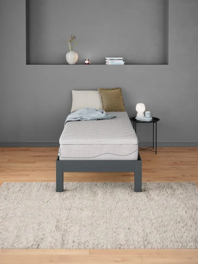 Topmadras 90x200 GOLD T65 grå WELLPUR