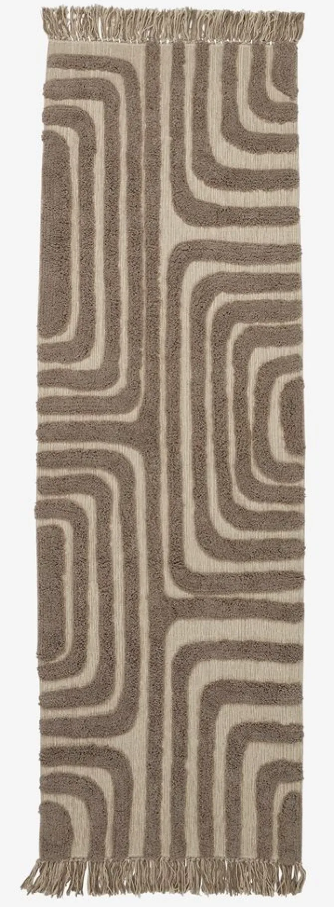 Tæppe BERGASTER 65x200 brun/beige