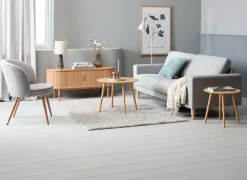 TV-bord LYNGVIG 120cm 2 jalousilåger natur eg