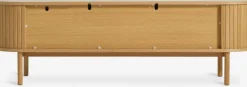 TV-bord LYNGVIG 160cm 2 jalousilåger eg natur