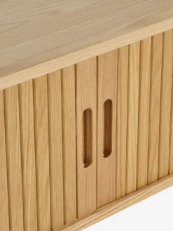 TV-bord LYNGVIG 160cm 2 jalousilåger eg natur