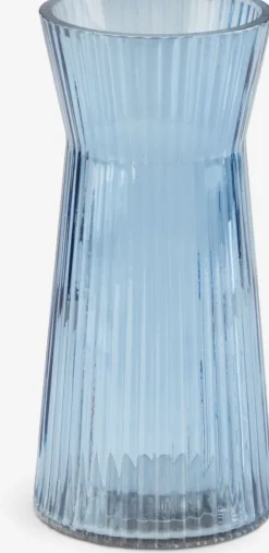 Vase HILBERT Ø8xH16cm blå