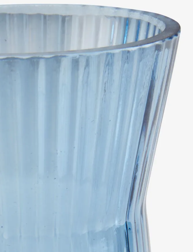 Vase HILBERT Ø8xH16cm blå
