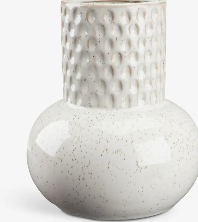 Vase INGBERT Ø15xH18cm hvid