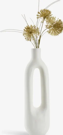 Vase INGEMAR B10xL8xH34cm hvid