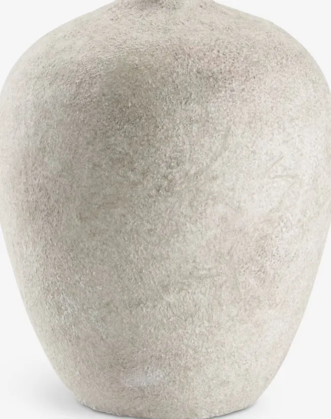 Vase IVAR Ø17xH21cm hvid/grå