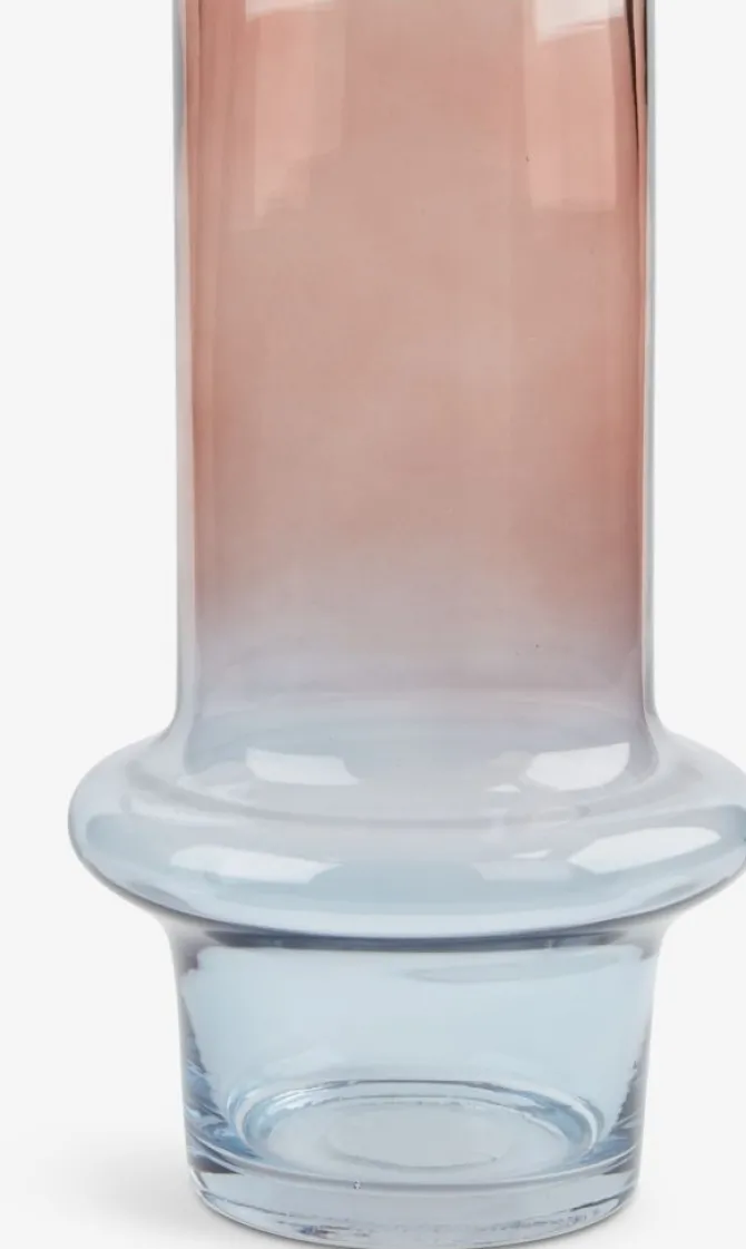 Vase KRIS Ø15xH26cm blå/rosa