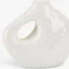 Vase SIGFRED B16xL7xH14cm hvid