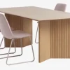 VESTERBORG L200 bord eg +4 SEJLSTRUP stole lys rosa