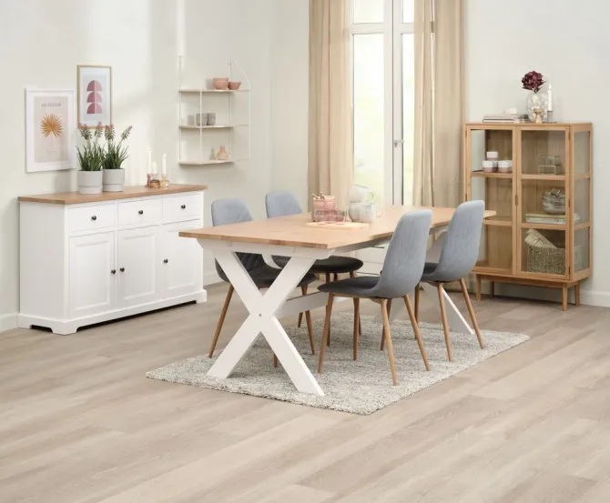 Væghylde HEJLSMINDE 3 hylder hvid/natur