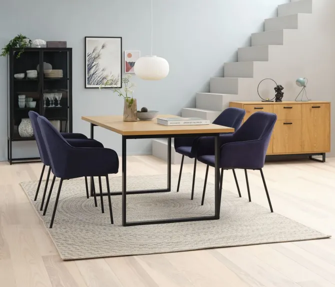 Væghylde HEJLSMINDE 3 hylder sort/natur