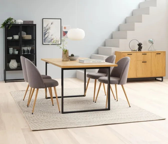 Væghylde HEJLSMINDE 3 hylder sort/natur