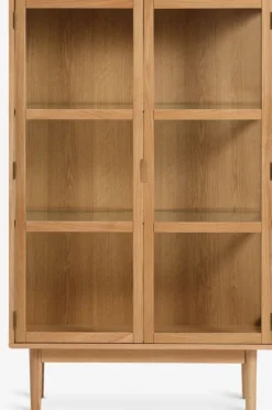 Vitrine VESTERBY lav 2 låger eg natur